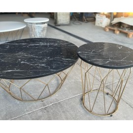 KRİSTAL YAN SEHPA BOYALI AYAKLI